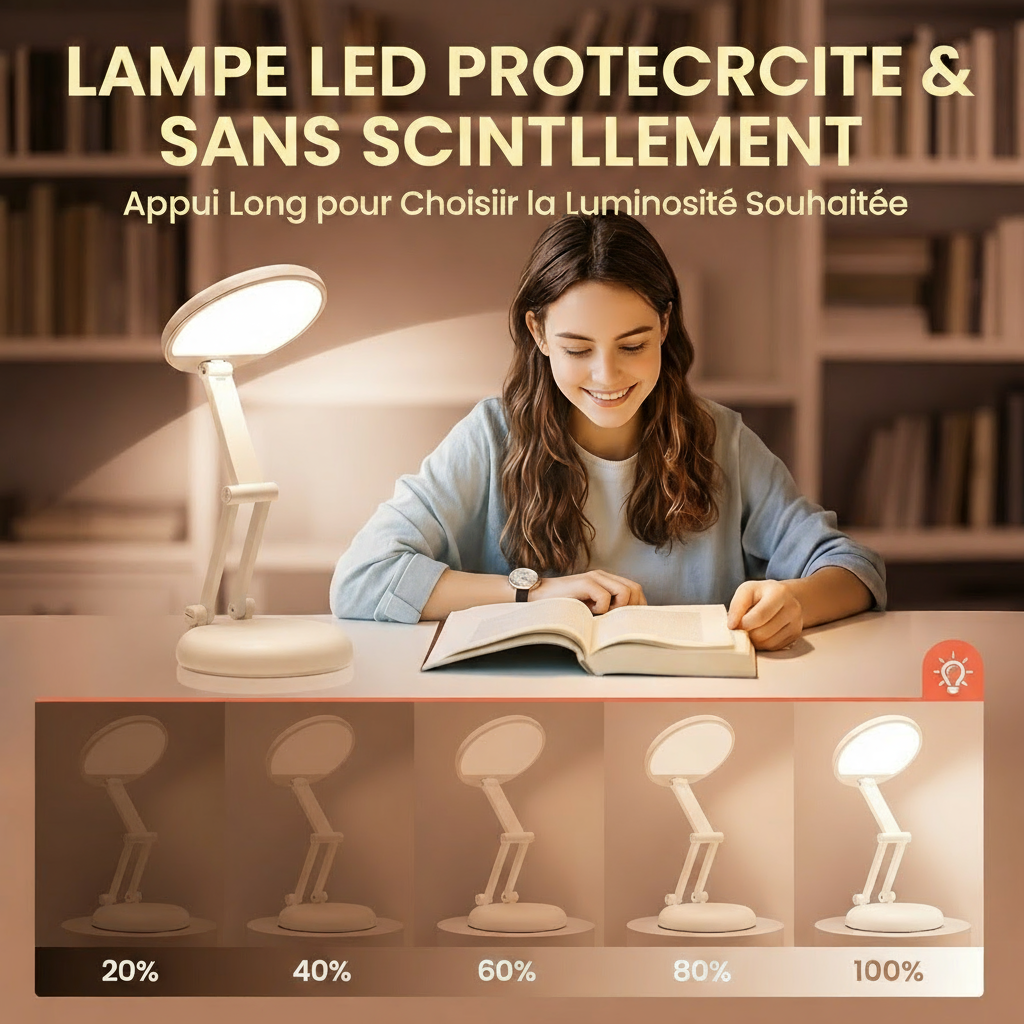 Lampe LED avec un homme