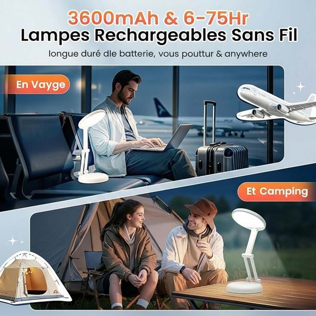 Lampes rechargeables sans fil en français